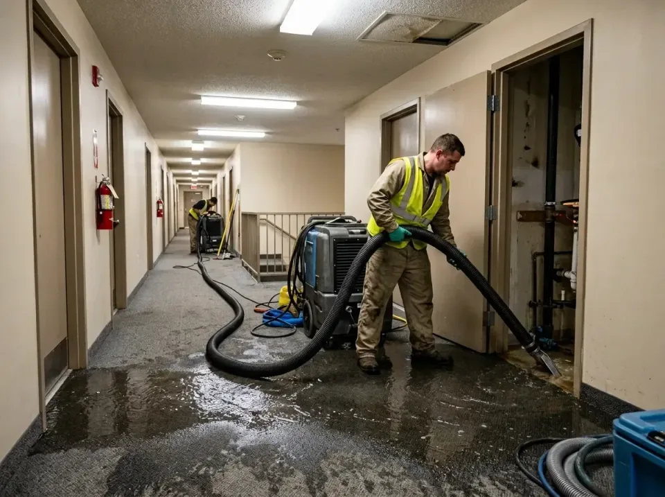 multi-unit-apartment-hallway-f-005 — frequently asked questions, Emergency Burst Pipe Water Extraction & Removal in Hannibal…